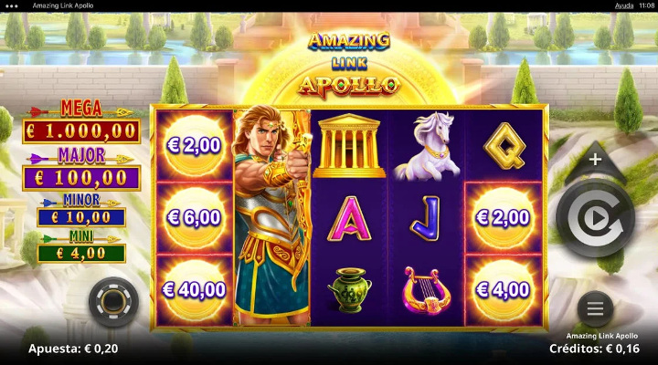 Juego base de la slot Amazing Link Apollo